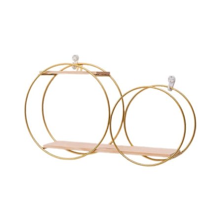 Flytende Hyller for Vegg, Veggmontert Hylle Rund Vegghylle Trehylle for Bad Barnerom Kjøkken Soverom