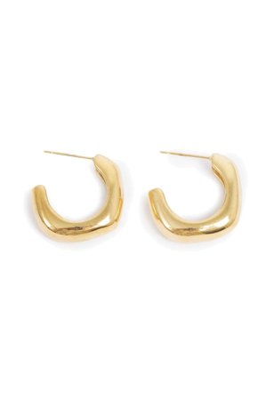 Soft Square Hoops Gold
