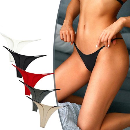 Kvinnor Underkläder Micro G-string Underbyxor Bikini Underkläder Black