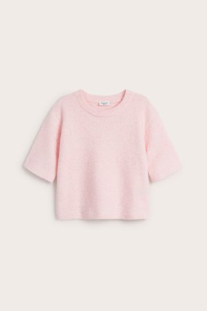 Kappahl | Stickad t-shirt | Rosa