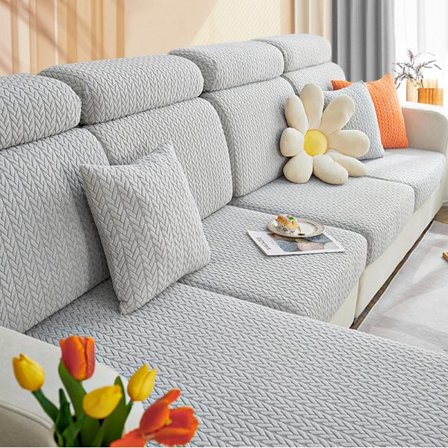 Elastiskt wheat cover jacquard cover halkfritt universal