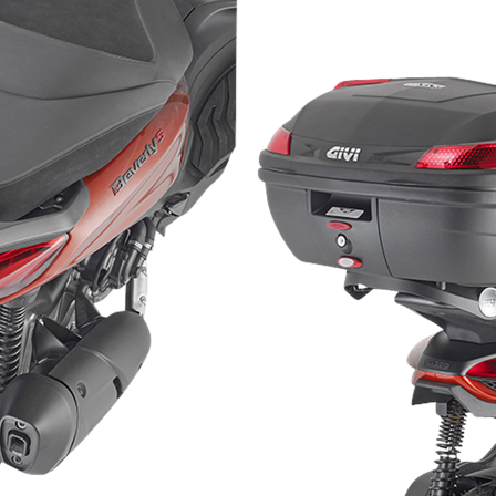 Givi Scooter SR Monolock Top Box Rack - Piaggio Beverly 400 2023-2023
