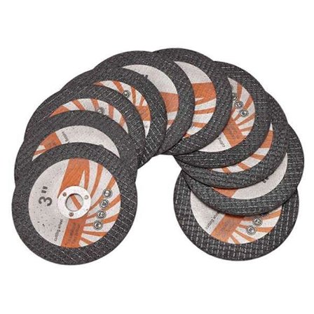 50 ST 75mm Mini Kapskiva Cirkulär Harts Sliphjul för 10mm Håldiameter Vinkelslip Trä Kakel Kapning