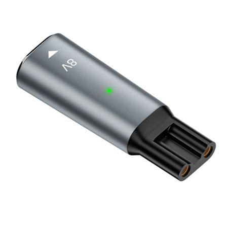 USB Type C-stik til 2-benede strømadaptere USB C hun til 2-benede hun-konvertere til opladning af barbermaskine