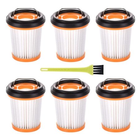 6 stk. Vakuumfilter til Shark Ion W1 trådløs håndholdt støvsugerfilter til Shark Wandvac Wv200 Wv201