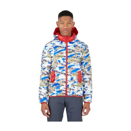 Colmar, Niebieski Landscape Print Padded Jacket Niebieski, Mężczyzna, Rozmiar: M