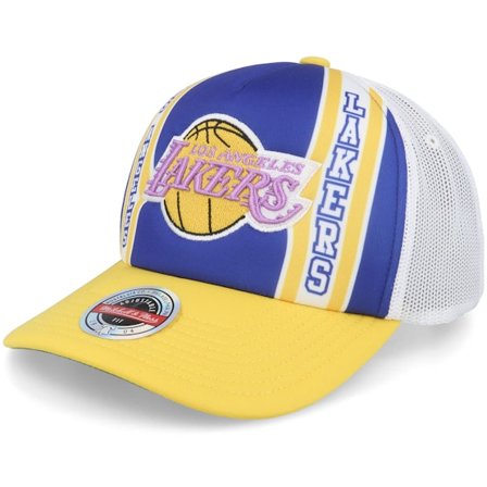 Mitchell & Ness - NBA Violett Trucker Cap - Los Angeles Lakers Retro Purple/Yellow Trucker @ Hatstore