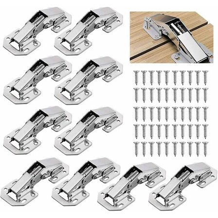 10 stk Små/Uten Skruer, Hull, Spor eller Hengsler Skap Dør Dempere, For Hjemmemøbler, Dører