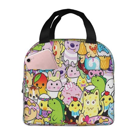 x2 Moriah Elizabeth Lunch Bag för Pojke Flicka, Isolerad Lunchlåda Återanvändbar Termisk Kylväska Matlåda för Picknick Skola Resa bbdf2