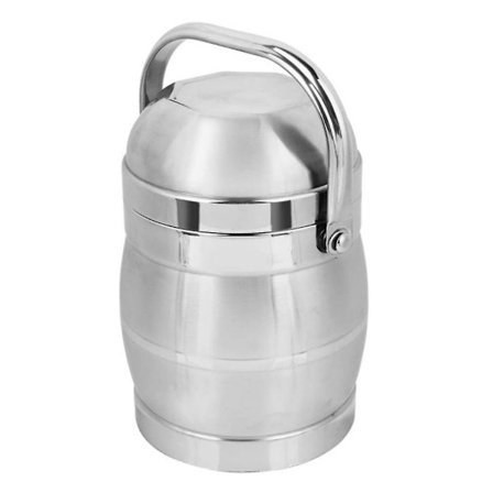 Matlåda i rostfritt stål-2l 3-lagers matlåda i rostfritt stål