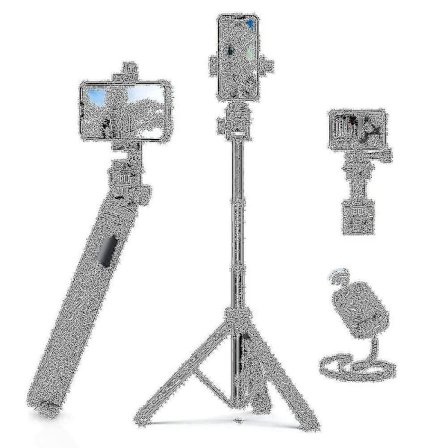 62" Telefonstativ, Eucos Selfie Stick Stativ med Fjernkontroll, Oppgradert Iphone Stativ & Reisestativ, Solideste Mobiltelefon Stativ Kompatibelt med 