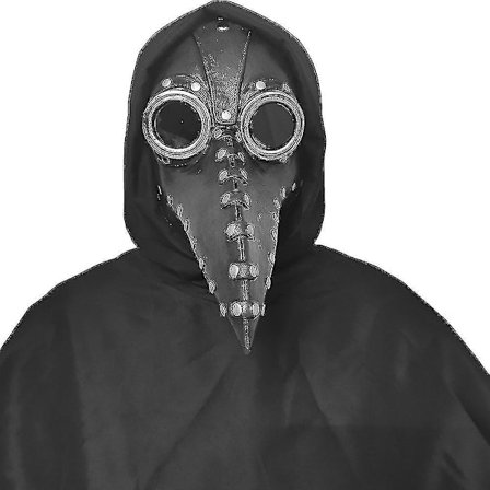 Plague Doctor Maske, Halloween Skræmmende Maske Plague Maske Doktor Doktor Hovedmaske Fest Mardi