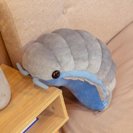Trendikäs Pehmeä Isopoda-Hyönteinen Plussilelu Nukkumatyyny Nuken Lapsille Tytöille 50cm Grey