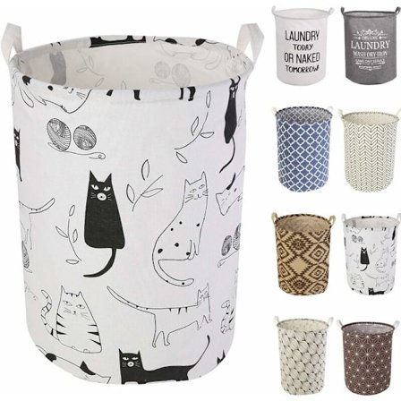 Kleskurver, sammenleggbare kleskurver Stor oppbevaringsboks i stoff Vaskeromskurv for organisering av barnerom, leker, klær