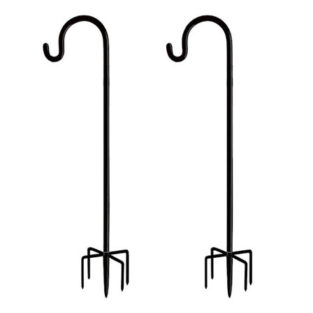 2 st fågelmatare krokar stativ lampa lykta dekoration