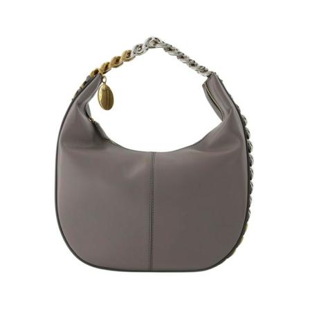 Stella McCartney Frayme Hobo Tas Small in Grey , Grijs , Dames , Maat: ONE Size Handtassen