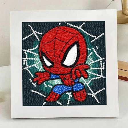 DIY håndlaget kreativt for barn Diamantmaleri inkluderer lerret diamanter og ramme