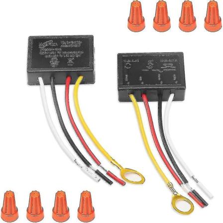 Berøringslampe-bryter 2-pakning, berøringslampe-kontrollmodul for dimbare LED-pærer, lampebryter-erstatning K [DB]