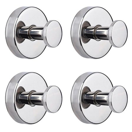 1/2/4 st Sugkoppskrokar Rostfria Korrosionsbeständiga 7 kg Lastkapacitet Avtagbara Handdukskrokar Badrumsvägghängare