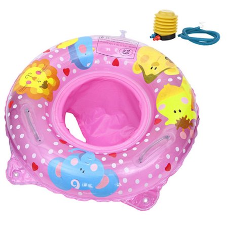 Baby Badering Oppblåsbar Flytestol ROSA