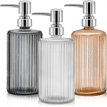 3-pack Glas Tvålpump, 500 ml Handtvålpump, Lotion Flytande Tvål Gåva