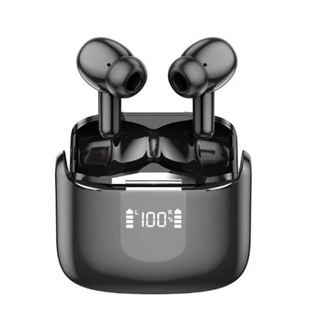 Smart touch, lang batteritid, digital skjerm med tre skjermer, trådløse Bluetooth-ørepropper -