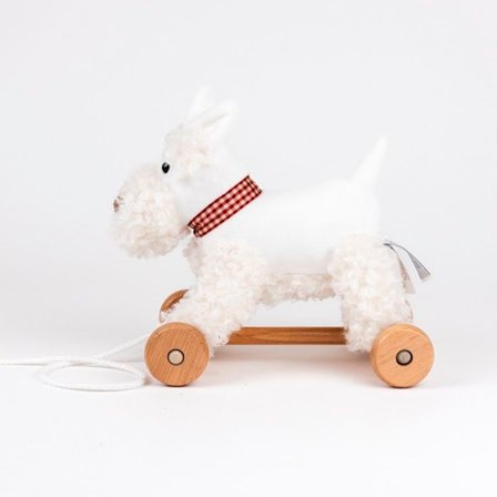 Vetokoira - EGMONT TOYS - Lola - Vintage pehmo - Puukelkat - Pehmeä koskettaa