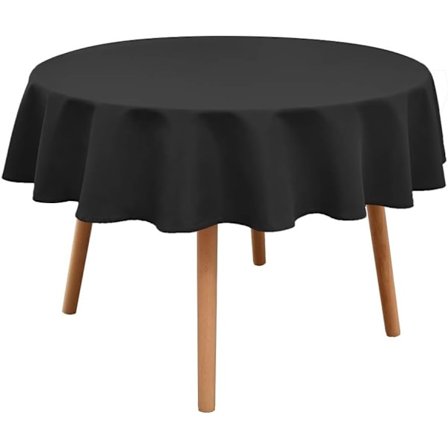 Rund dug - Vandtæt og krølfri dug - sort