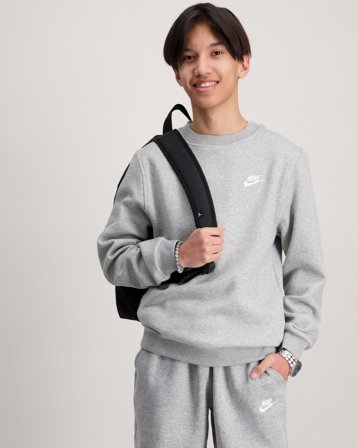 Nike K Nsw Club Flc Crew Ls Lbr Schwarz Pullover Jungen - Kids Brand Store