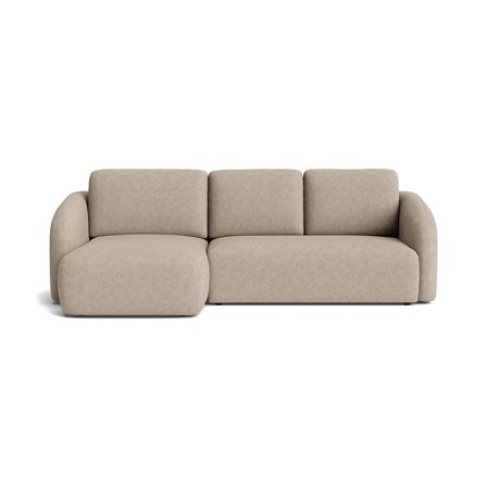 Savona chaiselong sovesofa, venstrevendt | opbevaring - Aragon Grå/Beige - 270x154x94 - Sofa, sovesofa, chaiselong