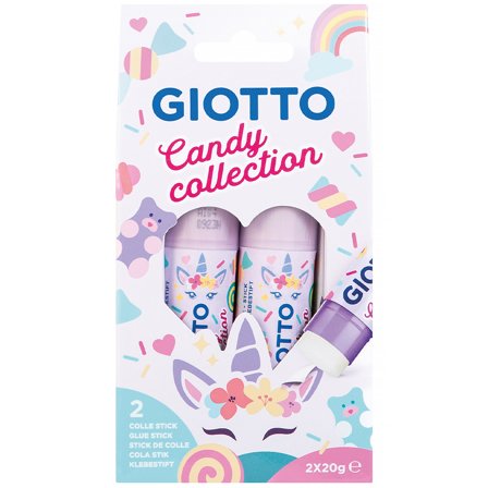 Giotto Candy Collection Colle en bâton 20g Lot de 2
