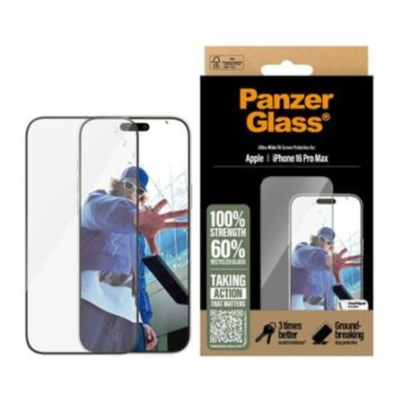 iPhone 16 Pro Max PanzerGlass Ultra-Wide Fit EasyAligner Skä...