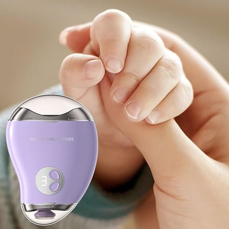 Elektrisk negleklipper med 3 justerbare hastigheter, sikker og komfortabel