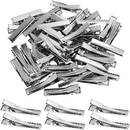 300 st metallkrokodilhårklämmor för kvinnor och flickor, 3,2 cm