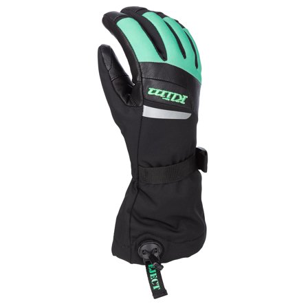 Guantes de Nieve Mujer Klim Radiate Negro/Wintermint XL
