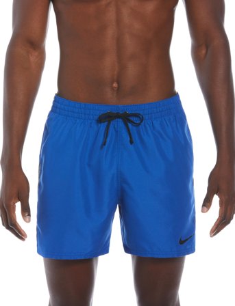 NIKE SWIM Nike Logo Tape Lap 5" Volley Short - Blue - M