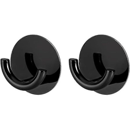 2 Deler Baderom Dobbel Krok Rustfrie Kroker Selvklebende Dobbelkroker Håndklestativ Selvklebende Dobbelt Håndklestativ for Baderom Håndklestativ for