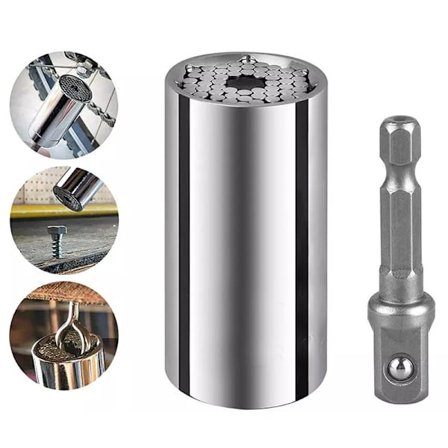 Universelt skraldenøglesæt Passer til standardtoppe Multifunktionel skraldenøgleadapter til elektrisk boremaskine