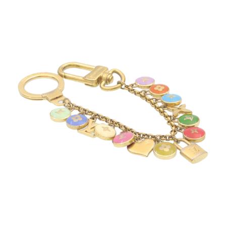 Louis Vuitton Vintage, Pre-owned Porte Cles Chainne Pastilles Geel, Dames, Maat:ONE Size