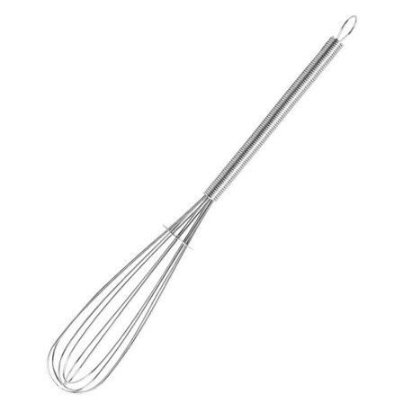 Rustfritt stål visp, komfortabelt håndtak, enkel å piske egg