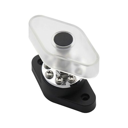 300A Stud Terminal Fordelings Stud Junction Post 8 Terminalblok med Transparent Cover Stud 3/8inch(M10) (FMY)
