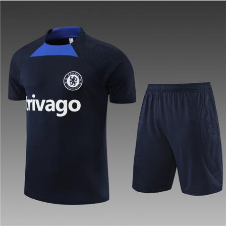 22-23 ny säsong Chelsea kortärmad jerseydräkt Navy blue M