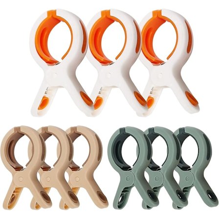 9 stk. Strandhåndklæde Klips, Heavy Duty Strandhåndklæde Holdere Til Strandstol Håndklædeholder, Stærk Strand To