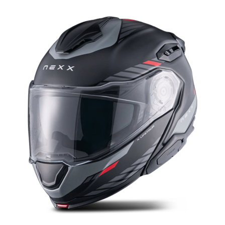 Nexx X.Lifetour Globe Öppningsbar Hjälm Svart/Röd L