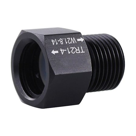 CO2 gasflaske adapter, T21-4 til W21.8-14 adapter konverter til CO2 gasflaske