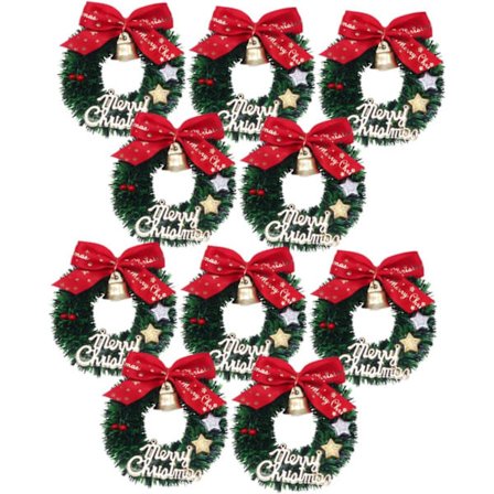 10 kpl Joulukranssi Ikkuna Kynttilä Kranssi Sisätiloihin Pöytään D