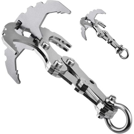 Multifunktionel rustfrit stål klatrekrog til udendørs klatring