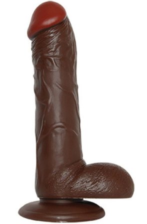 Realistic Dildo Emotion Large Brown 28,5 cm