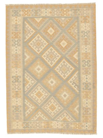 Orientalischer Hell Nomad Kelim Teppich 176X247 Orange/Beige Wolle, Persien