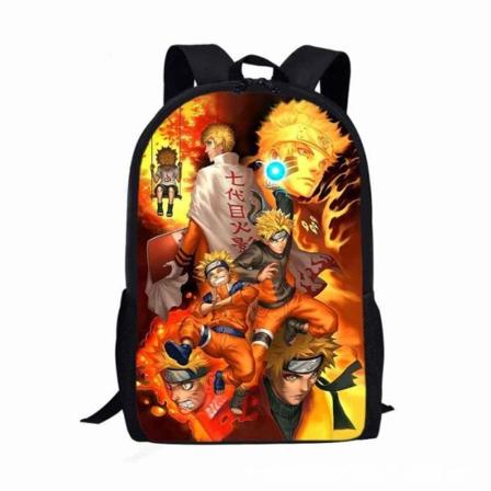 Naruto Ryggsekk Cartoon Skulderveske Anime Students Skoleveske - Perfet B
